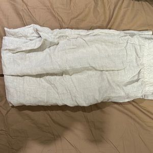 Linen blend pants